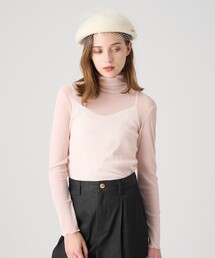 【美品】ANAYI サイドスカラップラメ プルオーバー ピンク ANAYI｜アナイのトップス（ピンク/桃色系）通販 - ZOZOTOWN