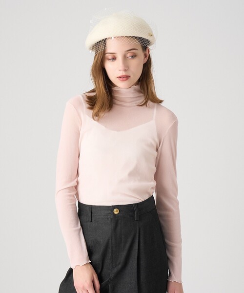 チュールフロッキータートル プルオーバー（Tシャツ/カットソー