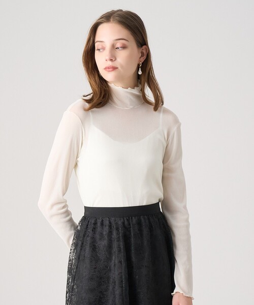 新品タグ付き【YENN】フロッキーチュールプルオーバー　チャコール 新品タグ付き【YENN】フロッキーチュールプルオーバー チャコール IENA