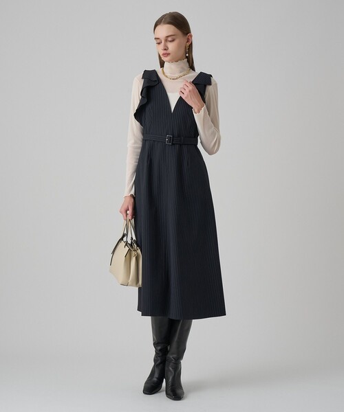 ANAYI(アナイ)の「チュールフロッキータートル プルオーバー(Tシャツ/カットソー・レディース・ブラック/ライトピンク/オフホワイト/ブラウン・38/36)」の11枚目の写真