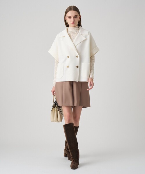 ANAYI(アナイ)の「チュールフロッキータートル プルオーバー(Tシャツ/カットソー・レディース・ブラック/ライトピンク/オフホワイト/ブラウン・38/36)」の12枚目の写真