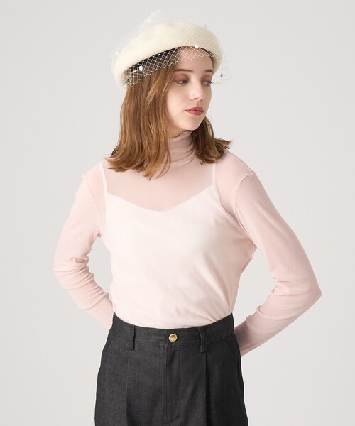 ANAYI(アナイ)の「チュールフロッキータートル プルオーバー(Tシャツ/カットソー・レディース・ブラック/ライトピンク/オフホワイト/ブラウン・38/36)」の17枚目の写真