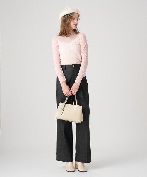 ANAYI(アナイ)の「チュールフロッキータートル プルオーバー(Tシャツ/カットソー・レディース・ブラック/ライトピンク/オフホワイト/ブラウン・38/36)」の18枚目の写真