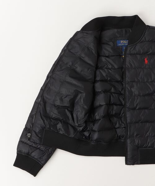 POLO RALPH LAUREN CHILDRENSWEAR（ポロ ラルフ ローレン チルドレンズウェア）の「キルテッド ベースボール ジャケット（その他アウター・キッズ・ブラック系1・L/M/S/XL）」の6枚目の写真