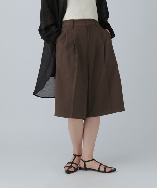LEPSIM（レプシィム）の「膝下ハーフパンツ　495884（その他パンツ・レディース・ブラック/ブラウン・FREE）」の9枚目の写真