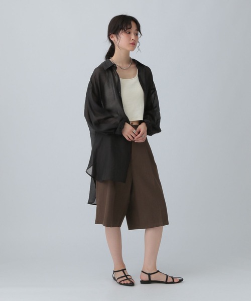 LEPSIM（レプシィム）の「膝下ハーフパンツ　495884（その他パンツ・レディース・ブラック/ブラウン・FREE）」の12枚目の写真