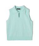 CABaN コットンカシミヤリブ ノースリーブプルオーバー caban（キャバン）の「コットンカシミヤリブ ノースリーブプル