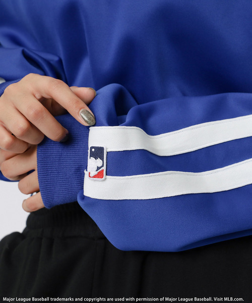 BACK TO THE FIELD（バック トゥー ザ フィールド）の「【MLB】ハーフZIPトラックトップス（Tシャツ/カットソー・レディース・ブラック/ブルー/ホワイト・FREE）」の21枚目の写真