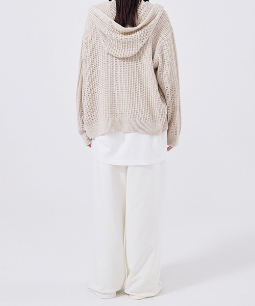 WOOALONG(ウアロン)の「【UNISEX】WOOALONG/シグネチャワイドパンツ(その他パンツ・レディース・グレー/クリーム・SMALL)」の6枚目の写真