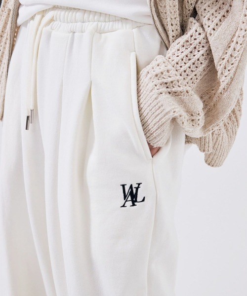 WOOALONG(ウアロン)の「【UNISEX】WOOALONG/シグネチャワイドパンツ(その他パンツ・レディース・グレー/クリーム・SMALL)」の8枚目の写真