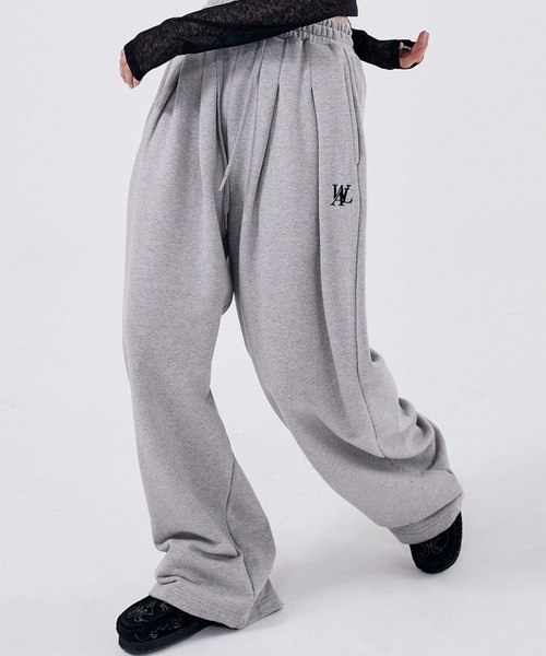 WOOALONG(ウアロン)の「【UNISEX】WOOALONG/シグネチャワイドパンツ(その他パンツ・レディース・グレー/クリーム・SMALL)」の15枚目の写真