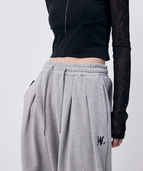 WOOALONG(ウアロン)の「【UNISEX】WOOALONG/シグネチャワイドパンツ(その他パンツ・レディース・グレー/クリーム・SMALL)」の16枚目の写真