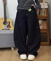 Dream garden（ドリームガーデン）の「ゆったりサイズ切替デニムパンツ（デニムパンツ）」