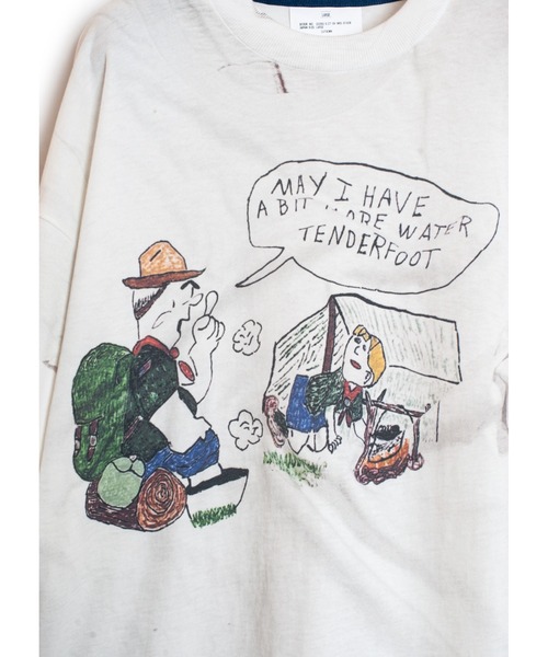 SEVESKIG（セヴシグ）の「SEVESKIG/セブシグ/Trompe l'oeil TEE_缶バッチCT-SV-NRS-1008（Tシャツ/カットソー・メンズ・ホワイト/レッド・SMALL/MEDIUM/LARGE/X-LARGE）」の13枚目の写真
