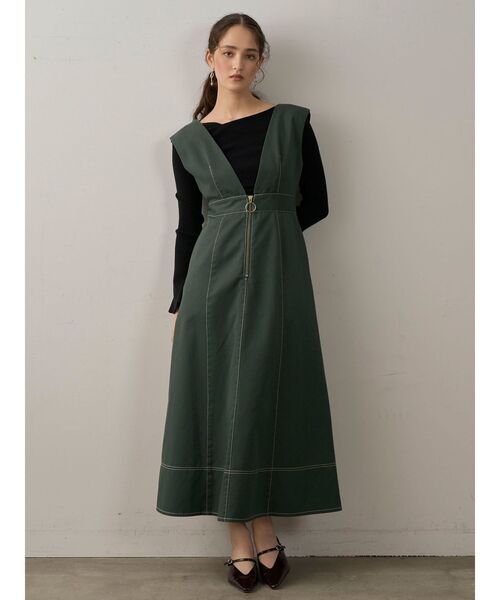 LAGUNAMOON（ラグナムーン）の「アシンメトリードレープフレアスリーブニット（ニット/セーター・レディース・アイボリー/ブラック/ブルー/ブラウン・FREE）」の13枚目の写真