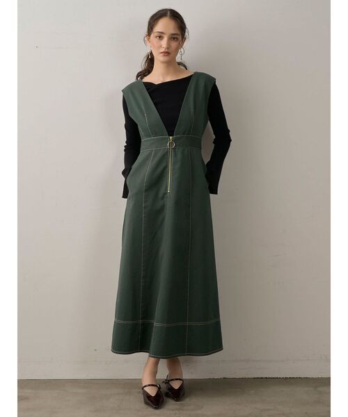 LAGUNAMOON（ラグナムーン）の「アシンメトリードレープフレアスリーブニット（ニット/セーター・レディース・アイボリー/ブラック/ブルー/ブラウン・FREE）」の14枚目の写真