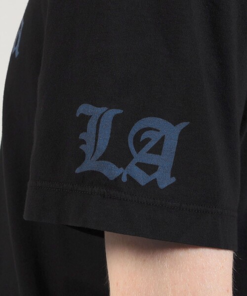 JAMES PERSE(ジェームスパース)の「CALIFORNIA グラフィックTシャツ MLJ3311CAL(Tシャツ/カットソー・メンズ・ブルー/ブラック・3/2/0/1)」の11枚目の写真