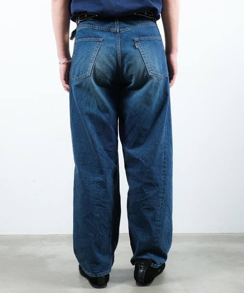 JIEDA（ジエダ）の「USED TWIST DENIM PANTS（デニムパンツ・メンズ・ブラック/インディゴブルー・1/2）」の7枚目の写真