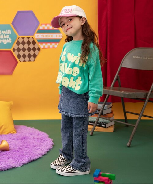 BREEZE(ブリーズ)の「Im Jelly!刺繍ロゴキャップ(キャップ・キッズ・クリーム/ピンク・50/54/58)」の5枚目の写真