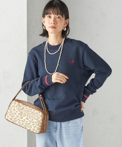 【美品】FRED PERRY フレッドペリー　スウェット SHIPS別注】FRED PERRY: SINGLE TIPPED SWEAT（スウェット
