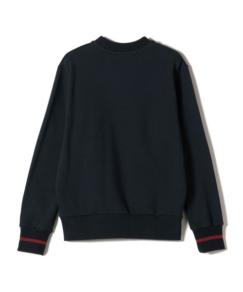 FRED PERRY　フレッドペリー　スウェット　ウーブン　異素材　切り替え FRED PERRYフレッドペリーウーブンスウェット☆異素材切り替え