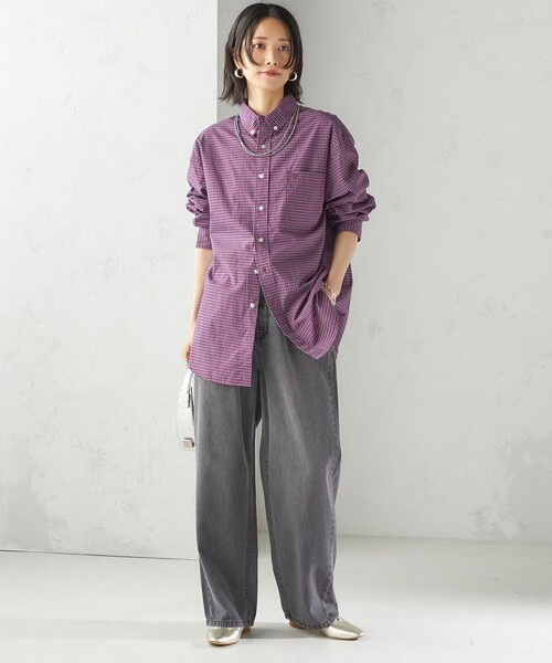 シップス（SHIPS）/【SHIPS別注】LOGAN KNITTING MILLS:〈洗濯機可能〉チェック シャツ セール】【SHIPS別注】LOGAN KNITTING MILLS:〈洗濯機可能〉チェック