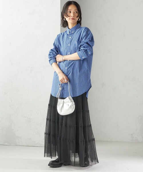 セール】【SHIPS別注】LOGAN KNITTING MILLS:〈洗濯機可能〉チェック