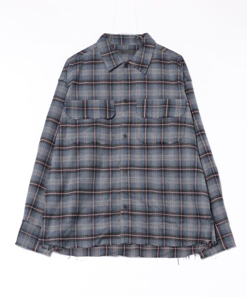 DANKE SCHON（ダンケシェーン）の「DankeSchon/ダンケシェーン/CUTOFF CHECK SHIRTS（シャツ/ブラウス・メンズ・ネイビー/ピンク/グリーン/ブラウン・M/L）」の3枚目の写真