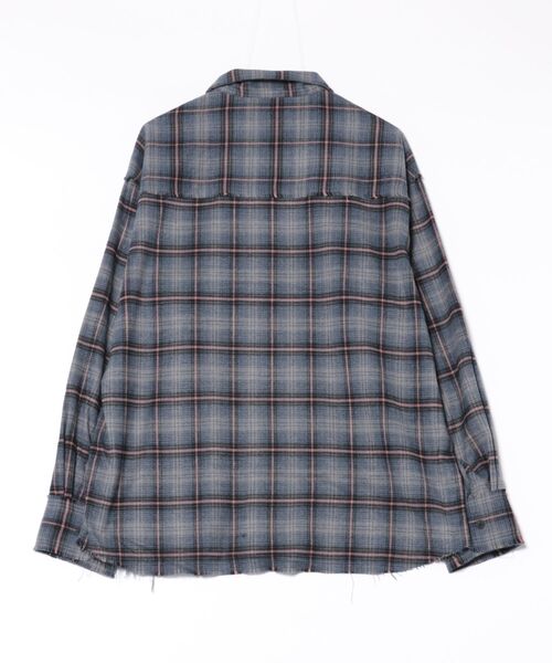 DANKE SCHON（ダンケシェーン）の「DankeSchon/ダンケシェーン/CUTOFF CHECK SHIRTS（シャツ/ブラウス・メンズ・ネイビー/ピンク/グリーン/ブラウン・M/L）」の5枚目の写真