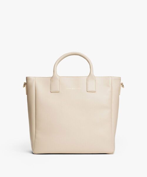 TOMMY HILFIGER(トミーヒルフィガー)の「カジュアルトートバッグ(トートバッグ・レディース・ベージュ/ブラック・FREE)」の1枚目の写真
