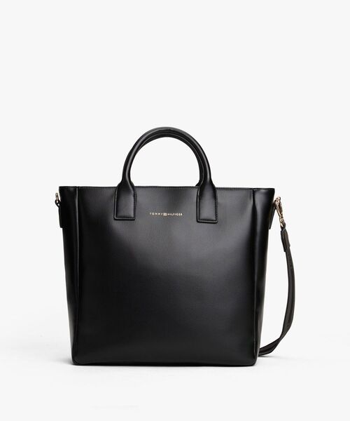 TOMMY HILFIGER(トミーヒルフィガー)の「カジュアルトートバッグ(トートバッグ・レディース・ベージュ/ブラック・FREE)」の2枚目の写真