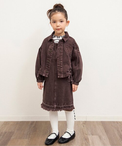 BREEZE（ブリーズ）の「【ジュニア対応】ハートポケットブルゾン（ブルゾン・キッズ・ブラウン/サックスブルー・80/90/100/110/120/130/140）」の19枚目の写真