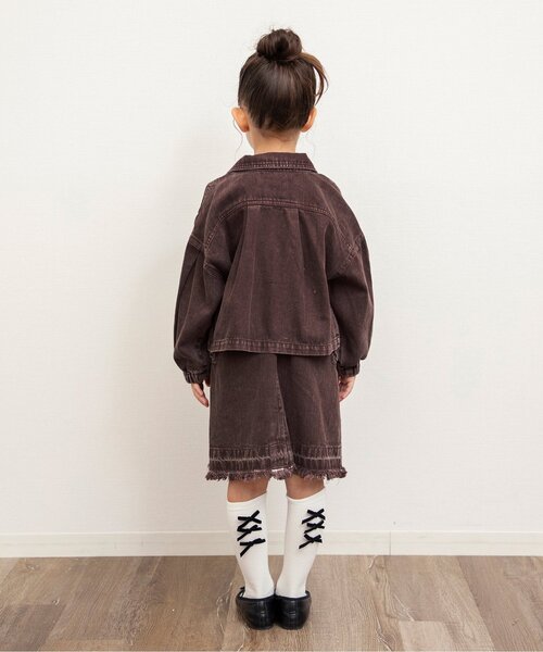 BREEZE（ブリーズ）の「【ジュニア対応】ハートポケットブルゾン（ブルゾン・キッズ・ブラウン/サックスブルー・80/90/100/110/120/130/140）」の18枚目の写真