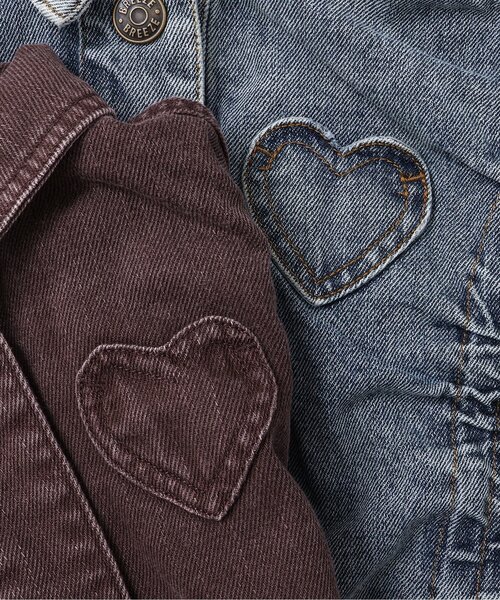 BREEZE（ブリーズ）の「【ジュニア対応】ハートポケットブルゾン（ブルゾン・キッズ・ブラウン/サックスブルー・80/90/100/110/120/130/140）」の16枚目の写真