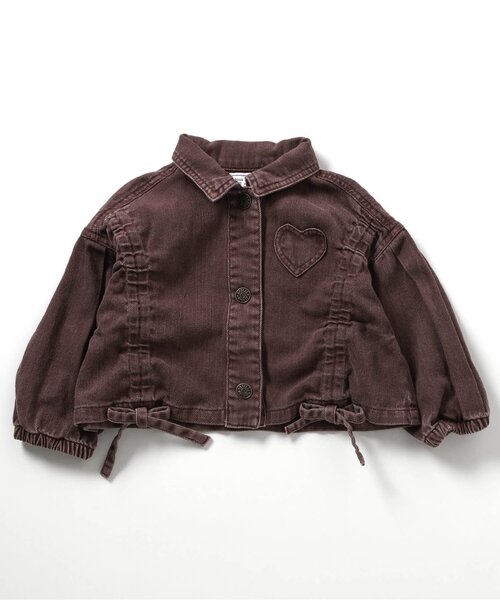 BREEZE（ブリーズ）の「【ジュニア対応】ハートポケットブルゾン（ブルゾン・キッズ・ブラウン/サックスブルー・80/90/100/110/120/130/140）」の12枚目の写真