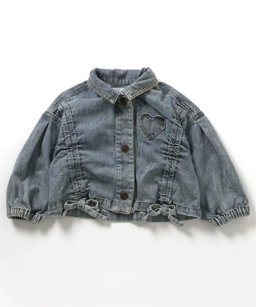 BREEZE（ブリーズ）の「【ジュニア対応】ハートポケットブルゾン（ブルゾン・キッズ・ブラウン/サックスブルー・80/90/100/110/120/130/140）」の10枚目の写真