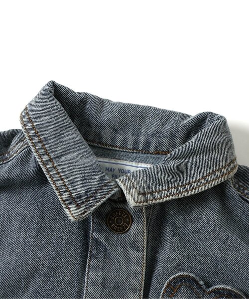 BREEZE（ブリーズ）の「【ジュニア対応】ハートポケットブルゾン（ブルゾン・キッズ・ブラウン/サックスブルー・80/90/100/110/120/130/140）」の8枚目の写真