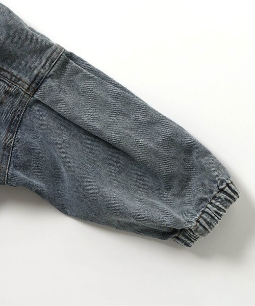 BREEZE（ブリーズ）の「【ジュニア対応】ハートポケットブルゾン（ブルゾン・キッズ・ブラウン/サックスブルー・80/90/100/110/120/130/140）」の4枚目の写真