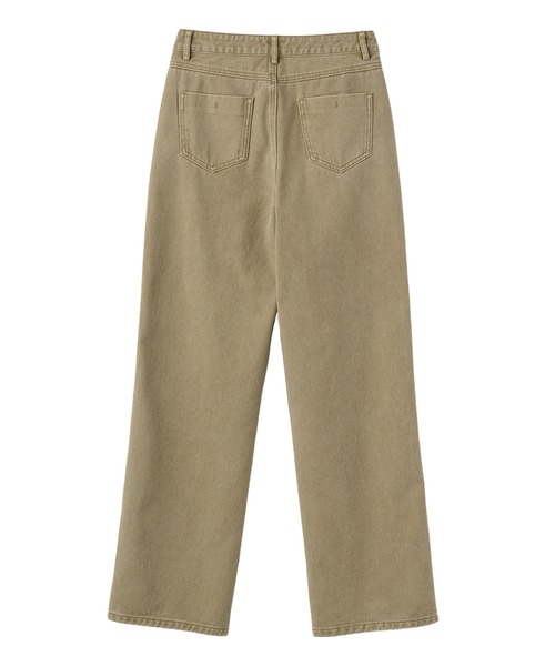 GENERAL IDEA（ジェネラルアイデア）の「GENERAL IDEA/ジェネラルアイディア pigment washing cotton denim pants デニムパンツ（デニムパンツ・レディース・カーキ/ベージュ/ピンク・M/L/S）」の5枚目の写真