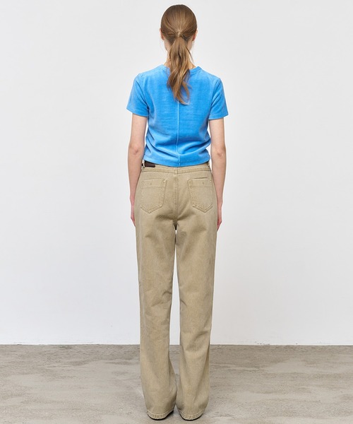 GENERAL IDEA（ジェネラルアイデア）の「GENERAL IDEA/ジェネラルアイディア pigment washing cotton denim pants デニムパンツ（デニムパンツ・レディース・カーキ/ベージュ/ピンク・M/L/S）」の14枚目の写真