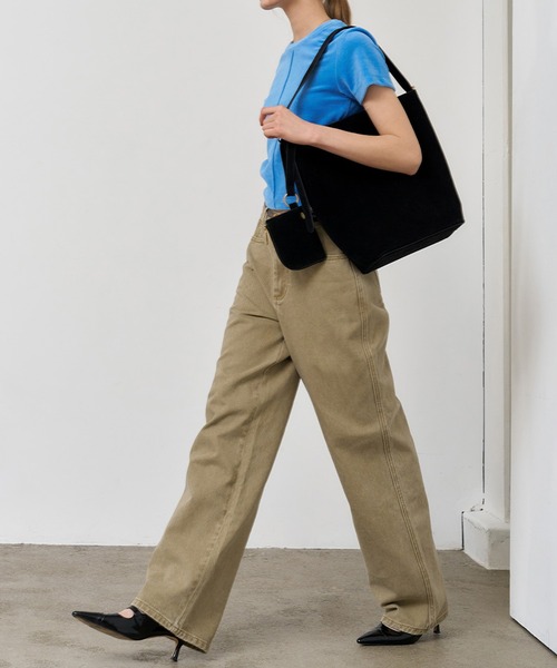 GENERAL IDEA（ジェネラルアイデア）の「GENERAL IDEA/ジェネラルアイディア pigment washing cotton denim pants デニムパンツ（デニムパンツ・レディース・カーキ/ベージュ/ピンク・M/L/S）」の11枚目の写真