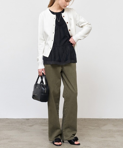 GENERAL IDEA（ジェネラルアイデア）の「GENERAL IDEA/ジェネラルアイディア pigment washing cotton denim pants デニムパンツ（デニムパンツ・レディース・カーキ/ベージュ/ピンク・M/L/S）」の21枚目の写真