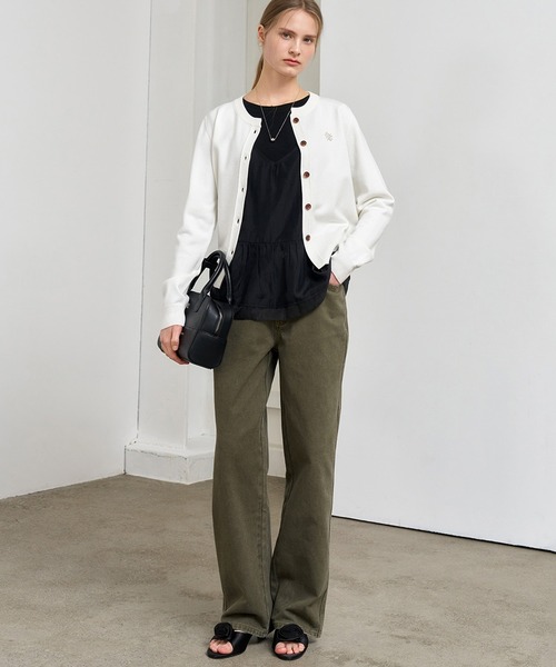 GENERAL IDEA（ジェネラルアイデア）の「GENERAL IDEA/ジェネラルアイディア pigment washing cotton denim pants デニムパンツ（デニムパンツ・レディース・カーキ/ベージュ/ピンク・M/L/S）」の22枚目の写真