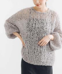 URBAN RESEARCH | モヘヤルーズハンドニット(ニット/セーター)