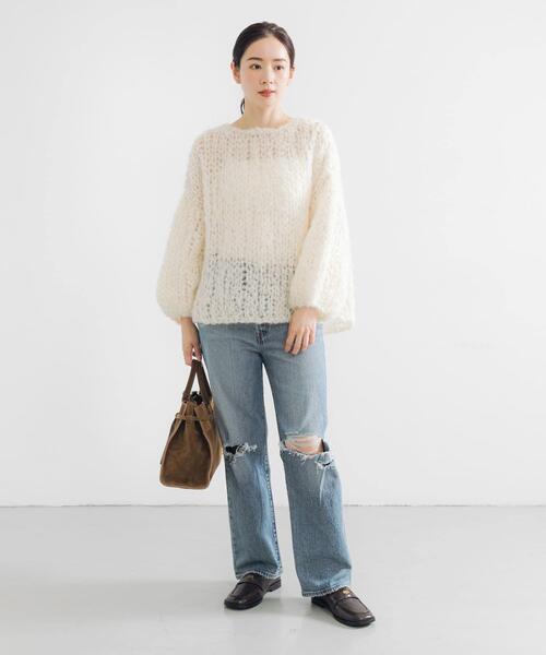 URBAN RESEARCH モヘヤルーズハンドニット モヘヤルーズハンドニット（ニット/セーター）｜URBAN RESEARCH