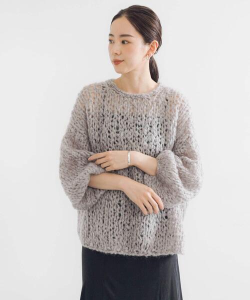 URBAN RESEARCH モヘヤルーズハンドニット モヘヤルーズハンドニット（ニット/セーター）｜URBAN RESEARCH
