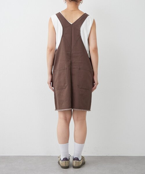 CIAOPANIC TYPY(チャオパニックティピー)の「【willow】ミニスカレイヤードサロペット(サロペット/オーバーオール・レディース・ブラウン/チャコールグレー・ONE SIZE)」の14枚目の写真