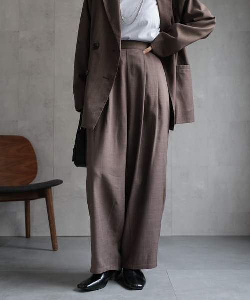 ap retro(アプレトロ)の「【SETUP対応】イージーコクーンパンツ(その他パンツ・レディース・ブラウン/チャコール/ベージュ/ネイビー/ブラック・MEDIUM/LARGE)」の3枚目の写真