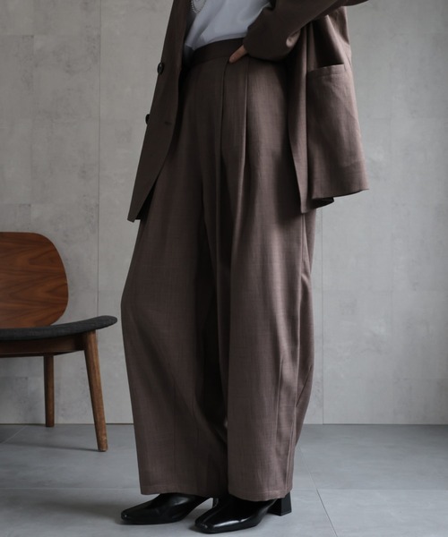 ap retro(アプレトロ)の「【SETUP対応】イージーコクーンパンツ(その他パンツ・レディース・ブラウン/チャコール/ベージュ/ネイビー/ブラック・MEDIUM/LARGE)」の8枚目の写真