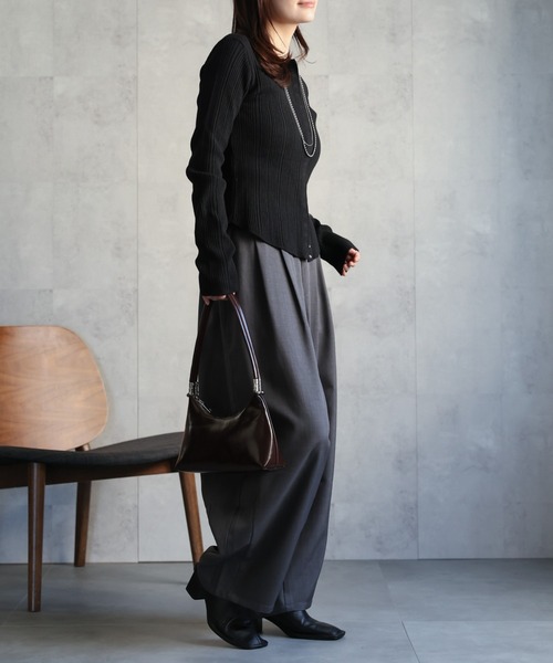 model：156cm 着用サイズ：MEDIUM